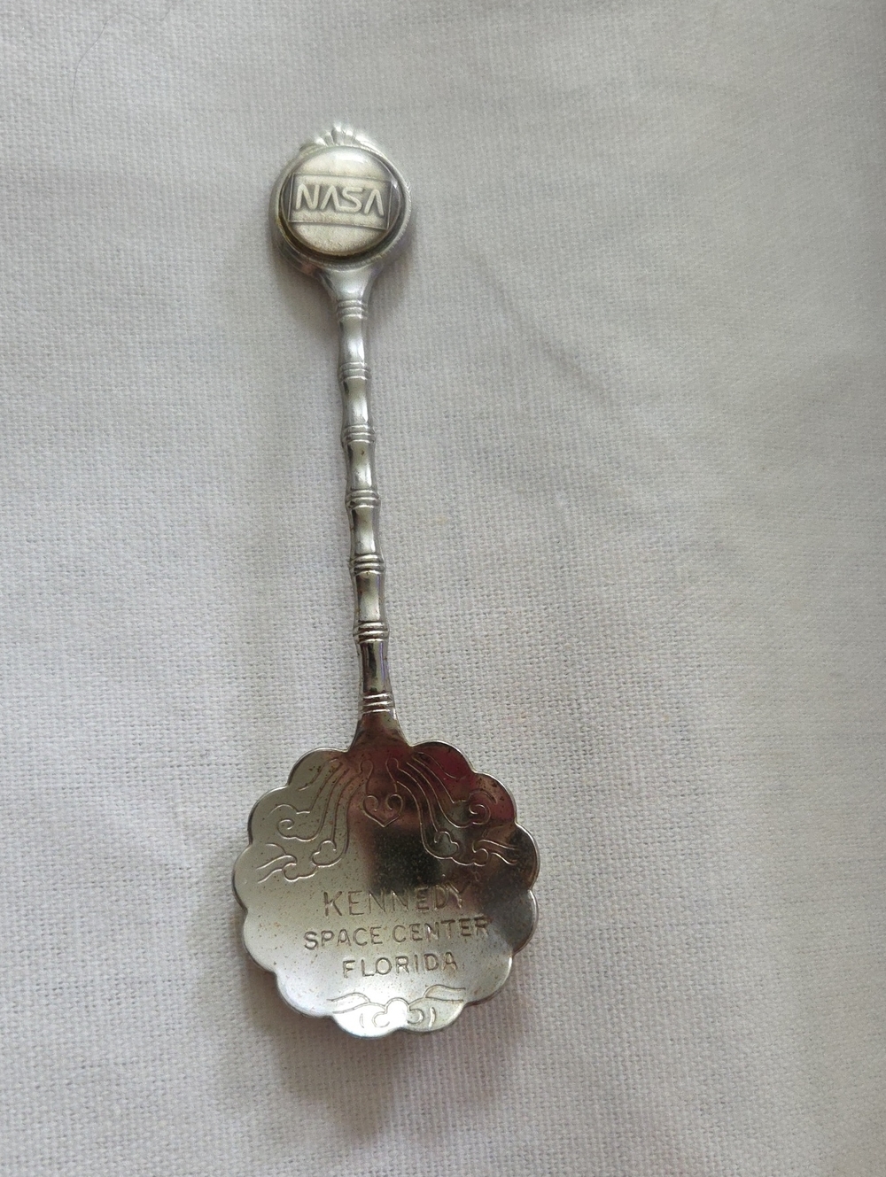 Silver Kennedy Space Center Florida Collectible Spoon